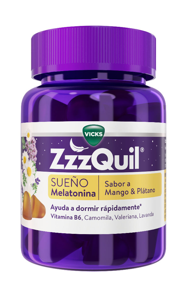 ZzzQuil Sueño Melatonina Sabor Mango & Plátano 30 Gummies