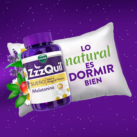 ZzzQuil Sueño Melatonina 3x60 Gummies Mango & Plátano