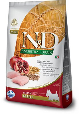 Farmina N&amp;D Dog Senior Ancestral Mini Chicken Feed 800gr