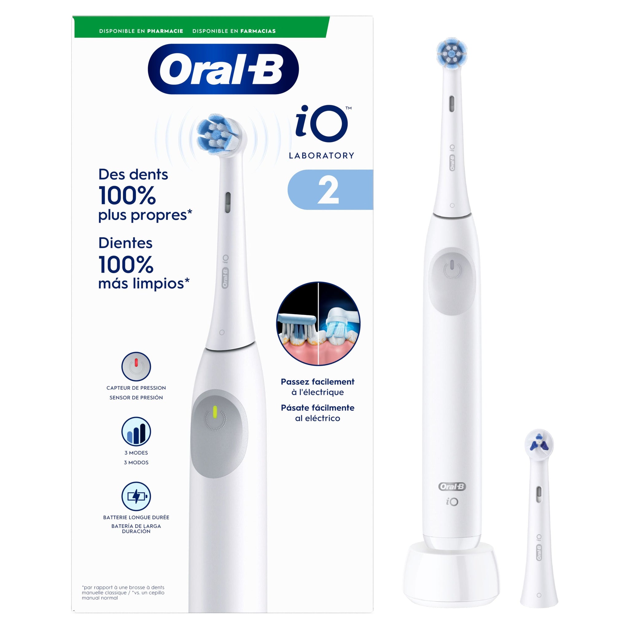 Oral-B iO2 Cepillo de Dientes Eléctrico Blanco 1 ud
