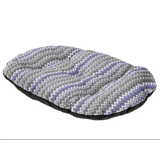 Ferplast Cama Relax 55 Almohada Ovalada Azul/Gris/Negro 440g