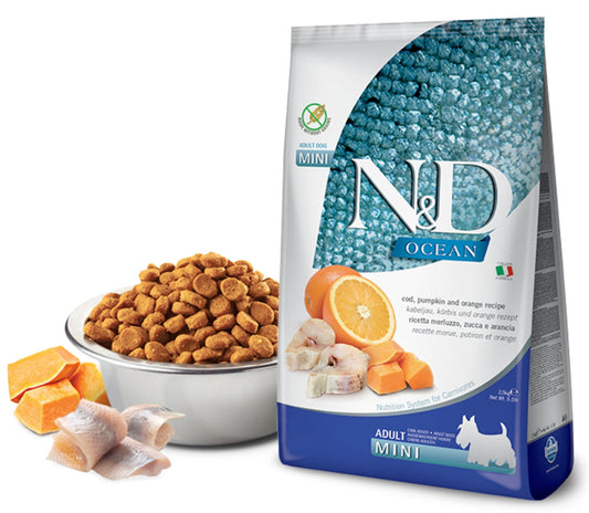 Farmina N&amp;D Dog Ocean Pumpkin Mini Cod Dry Food 800g