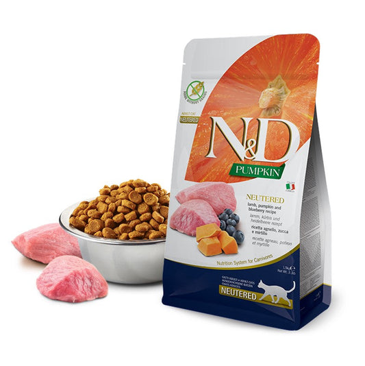 Farmina N&D Pumpkin Comida Seca para Gatos Adultos Neutros 5Kg