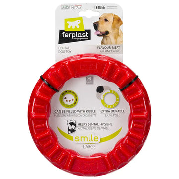 Ferplast Smile Ring L Juguete Interactivo Rojo 320g
