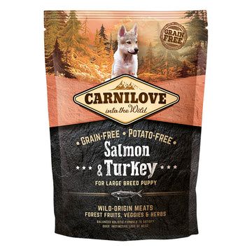 Carnilove Puppy Large Salmón y Pavo Piensos Secos 1,5Kg