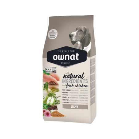 Ownat Classic Light Croquetas para Perros Adultos 20kg