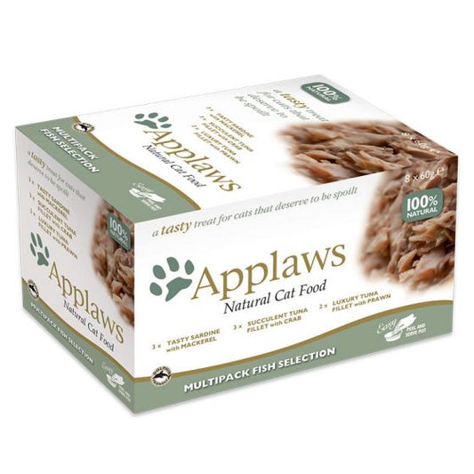 Applaws Multi Selección Pescado Alimento Húmedo para Gatos 8x60g
