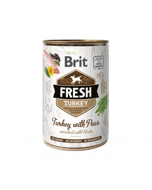 Brit Fresh Pavo y Guisantes Comida Húmeda 6X400g