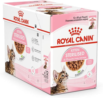 Royal Feline Kitten Sterilized Pouch Gelatin Box 12X85Gr