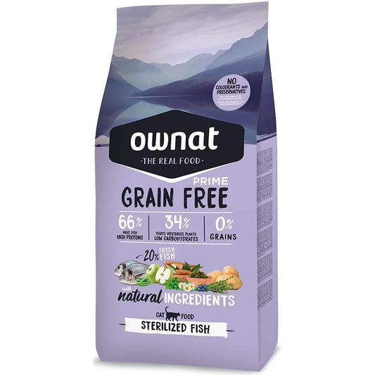 Ownat Prime Grain Free Adult Sterilized Fish Feed 8Kg