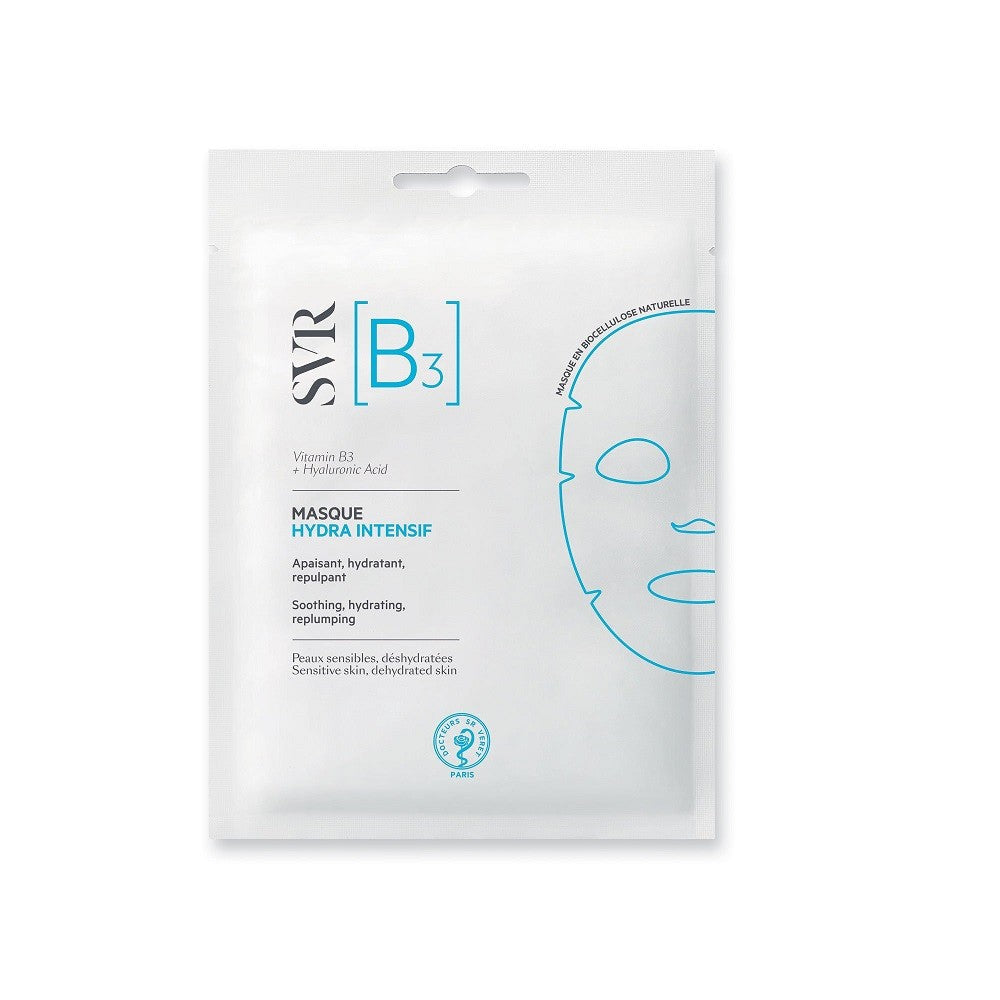 SVR B3 Mascarilla Hydra Intensiva Calmante Rehidratante de Biocelulosa Natural