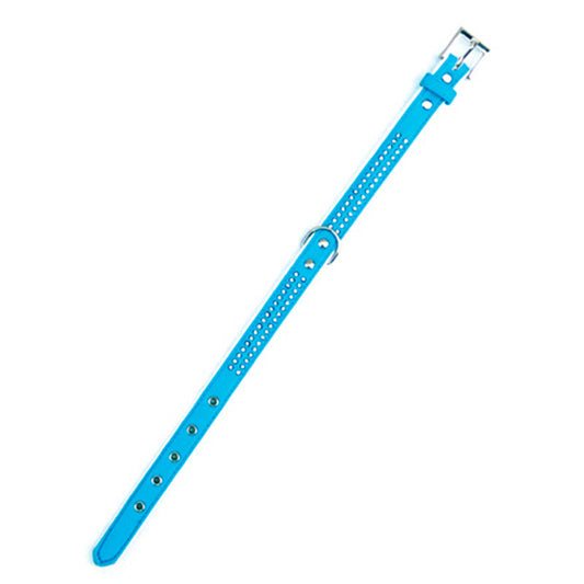 Freedog Collar Polipiel Brillantes Azul 1,9cm x 45cm