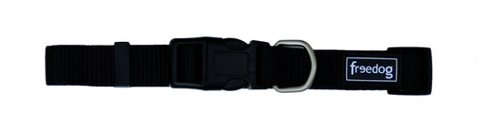Freedog Collar Nylon Basic Negro 10mm 1 ud