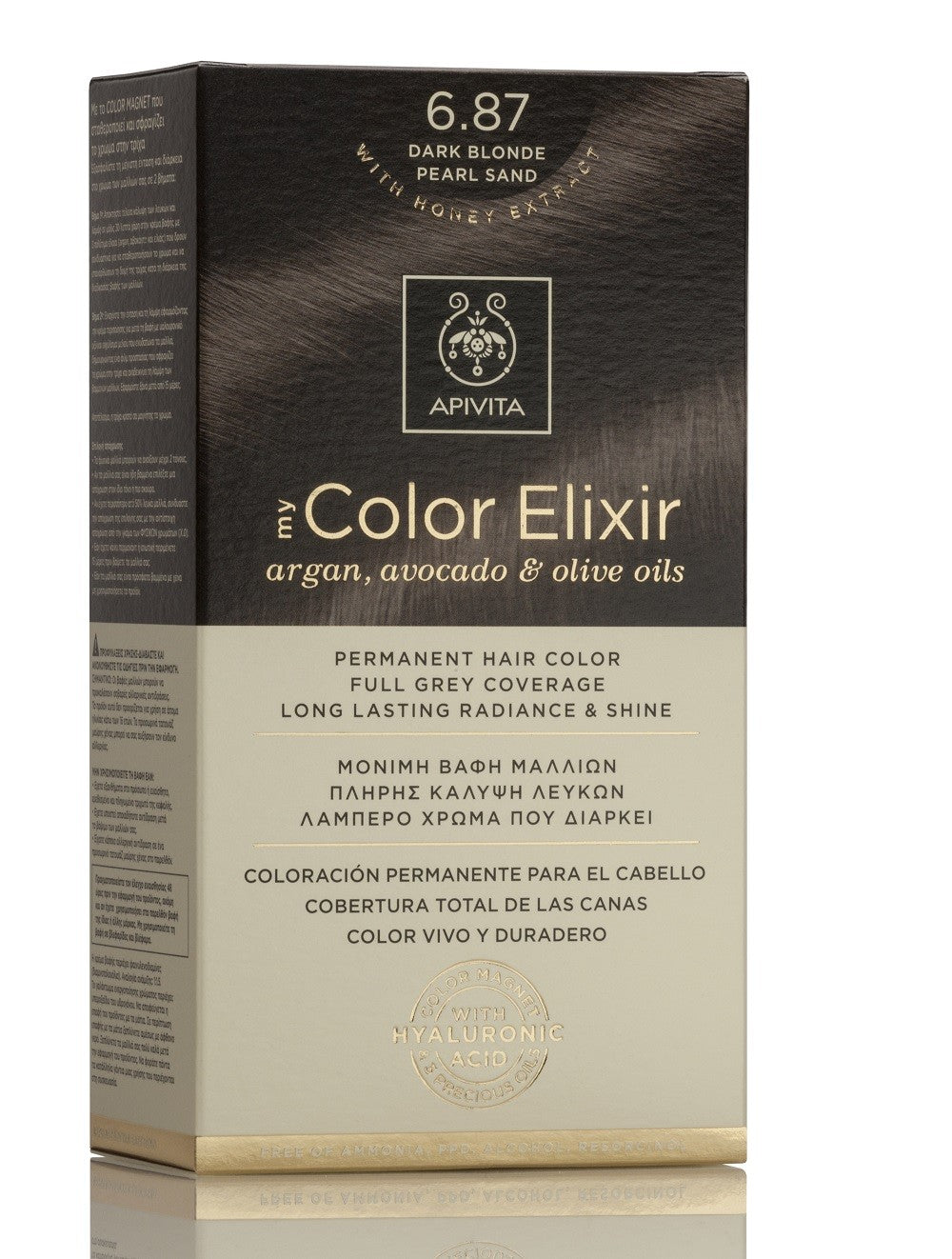 APIVITA Tinte 6.87 Rubio Oscuro Arena Perlado My Color Elixir