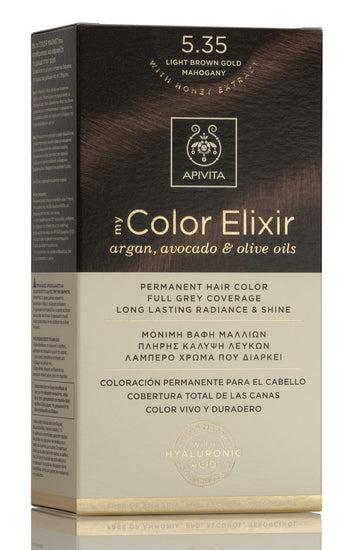 APIVITA Tinte 5.35 Castaño Claro Dorado Caoba My Color Elixir