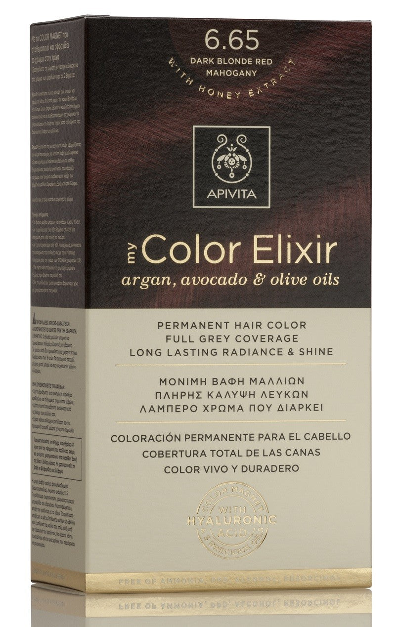 APIVITA Tinte 6.65 Rubio Oscuro Caoba My Color Elixir