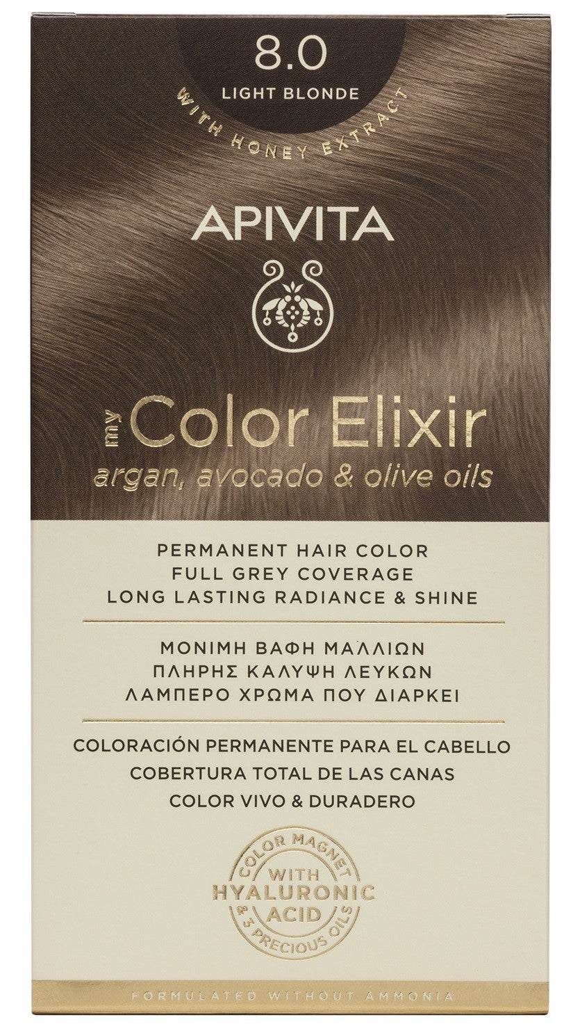 APIVITA Tinte 8.0 Rubio Claro My Color Elixir