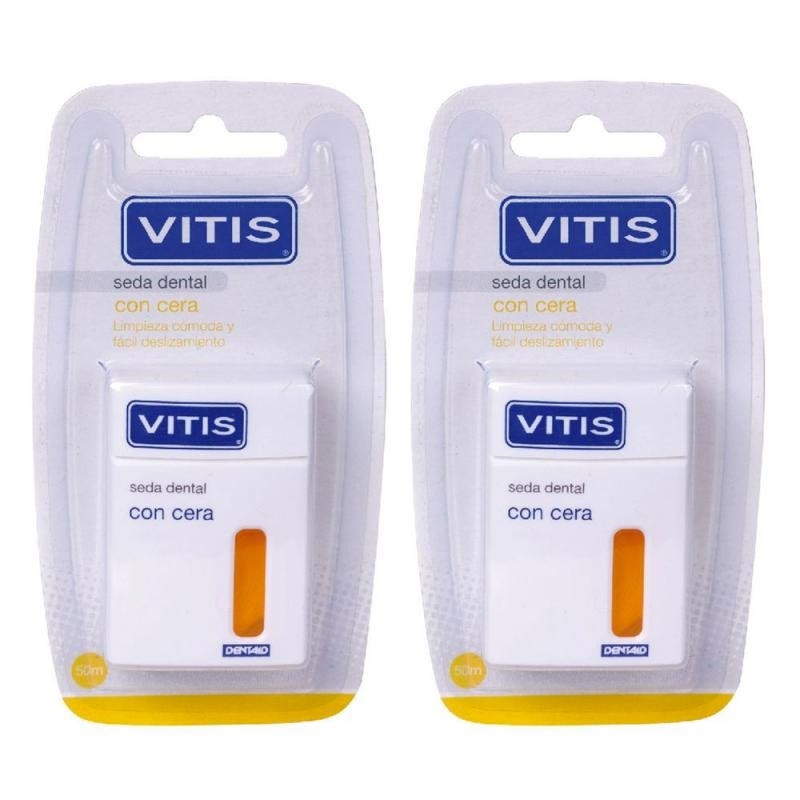 VITIS Duplo Seda Dental Con Cera 2x50m