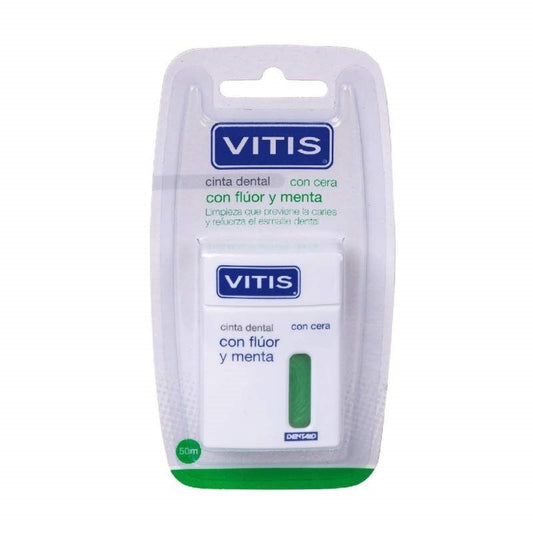 VITIS Cinta Dental con Flúor y Menta 50m