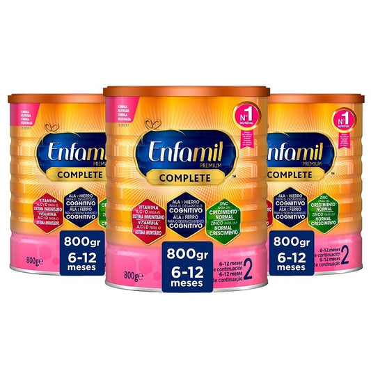 Enfamil 2 PACK 3x800g Premium Complete Leche Infantil