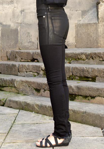 ALYX BY MATTHEW WILLIAMS ZIP BACK SKINNY JEANS BLACK