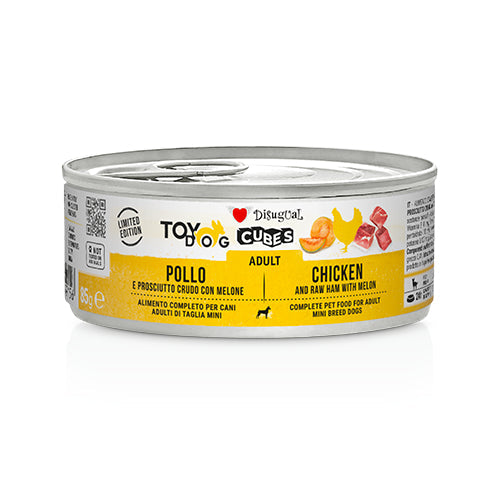 Disugual Chicken and Ham Cubes Adult Dog Food 12x85g