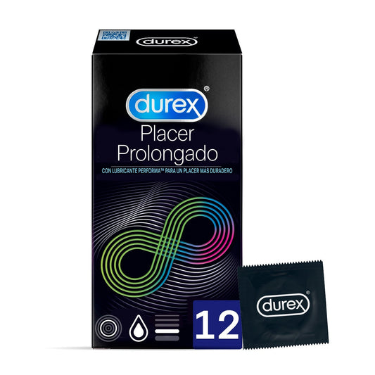 DUREX Preservativo Placer Prolongado 12 Unidades