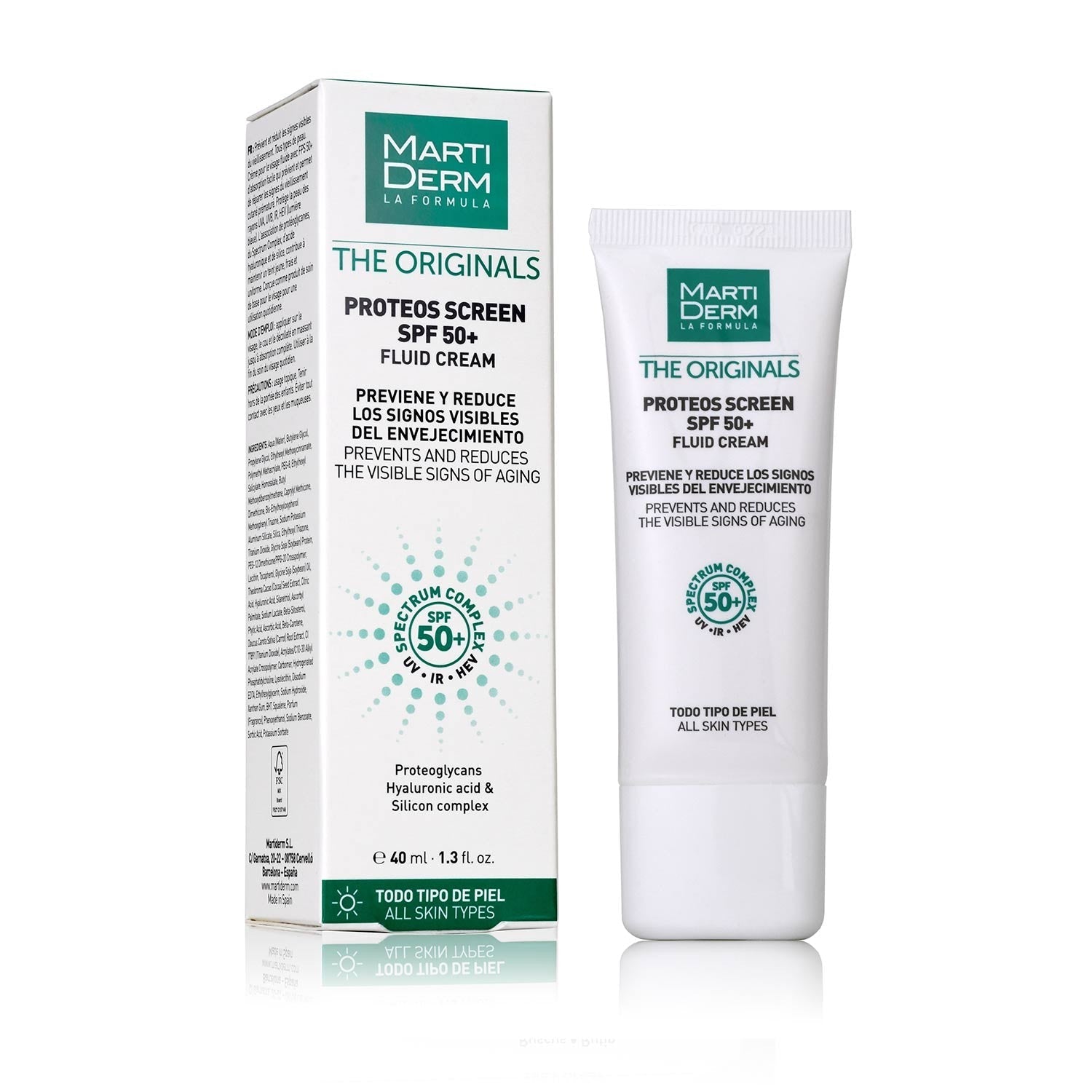 MARTIDERM Proteos Screen Spf50+ Fluid Cream 40ml