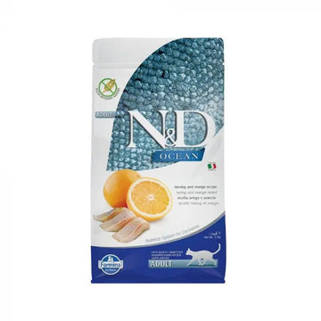 Farmina N&D Ocean Arenque y Naranja Alimento Seco para Gatos Adultos 1,5kg