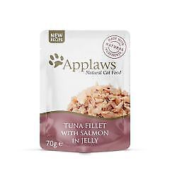 Applaws Tuna and Salmon Fillet in Jelly Wet Food 16x70g