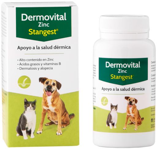 Stangest Dermovital Zinc Suplemento Nutricional para Mascotas 60 comprimidos