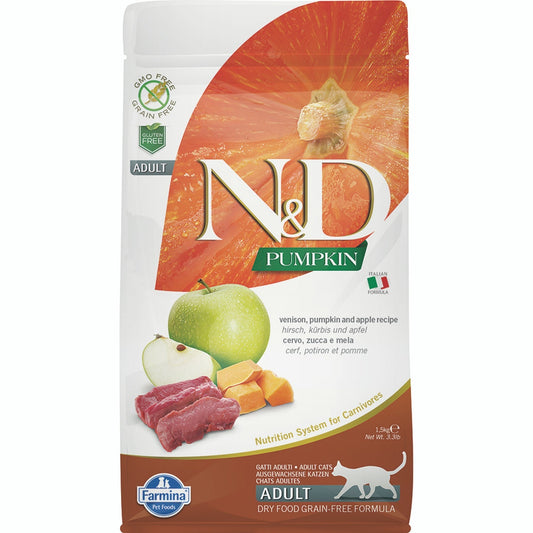 Farmina N&D Pumpkin Venado y Manzana Pienso para Gatos 1.5kg