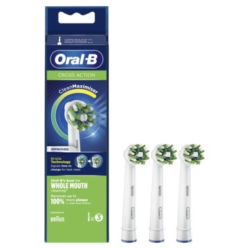 ORAL-B CrossAction Recambio con CleanMaximiser 3 Cabezales
