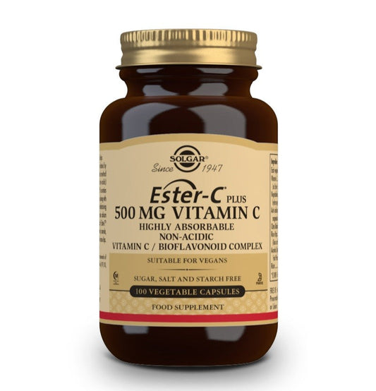 SOLGAR Ester-C Plus 500mg Vitamina C 100 Cápsulas Vegetales