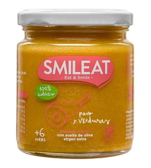 SMILEAT Tarrito Ecológico de Pavo con Verduras 230g