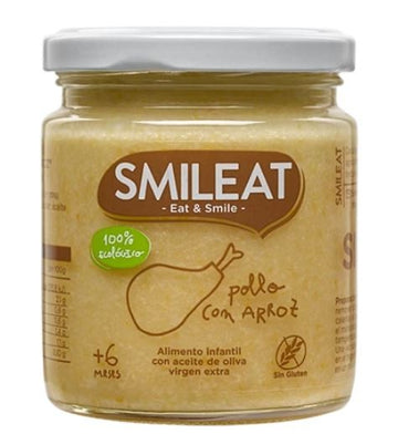 SMILEAT Tarrito Ecológico de Pollo con Arroz 230g