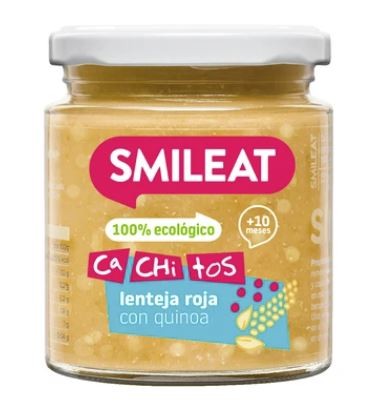 SMILEAT Tarrito Ecológico Cachitos Lentejas con Quinoa 230g
