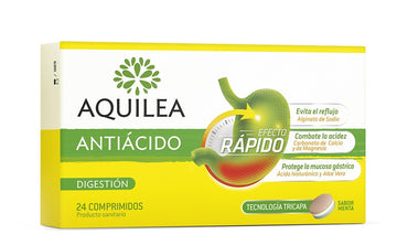 AQUILEA Antiácido Sabor Menta 24 Comprimidos Tricapa