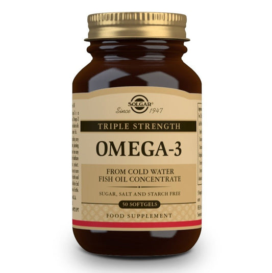 SOLGAR Omega-3 Triple Concentración 50 Cápsulas Blandas