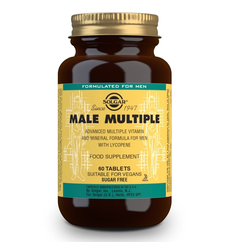 SOLGAR Male Múltiple Complejo Vitamínico Hombre 120 Comprimidos