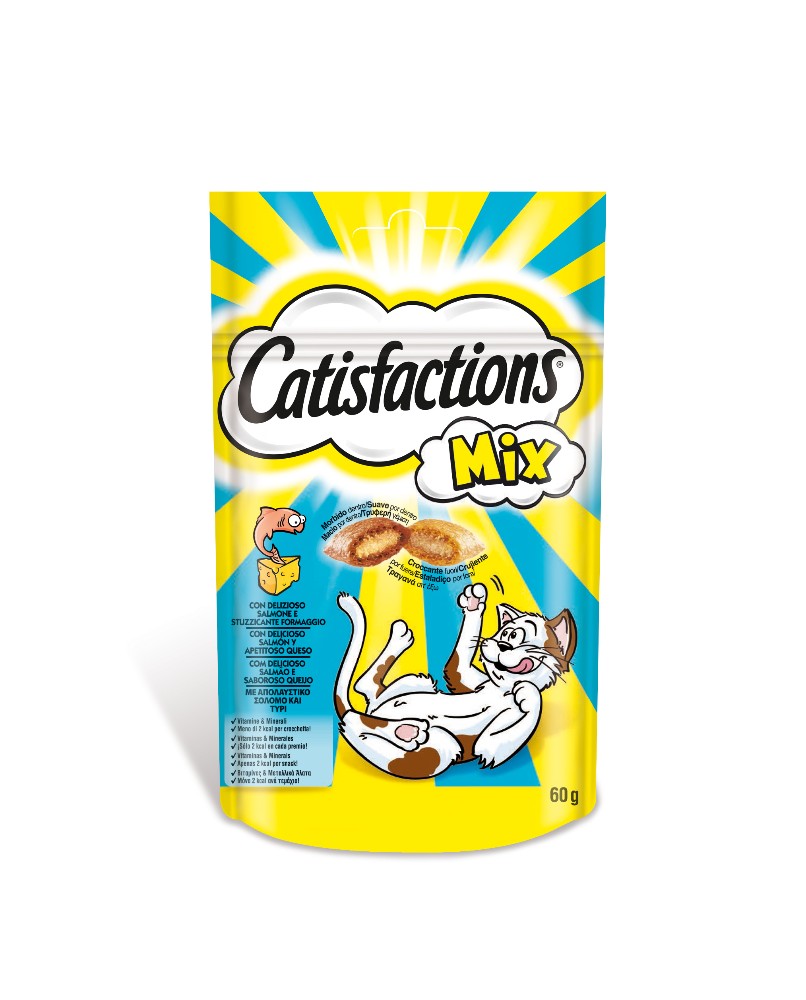Catisfactions Mixto Salmón Queso Premios 6 ud