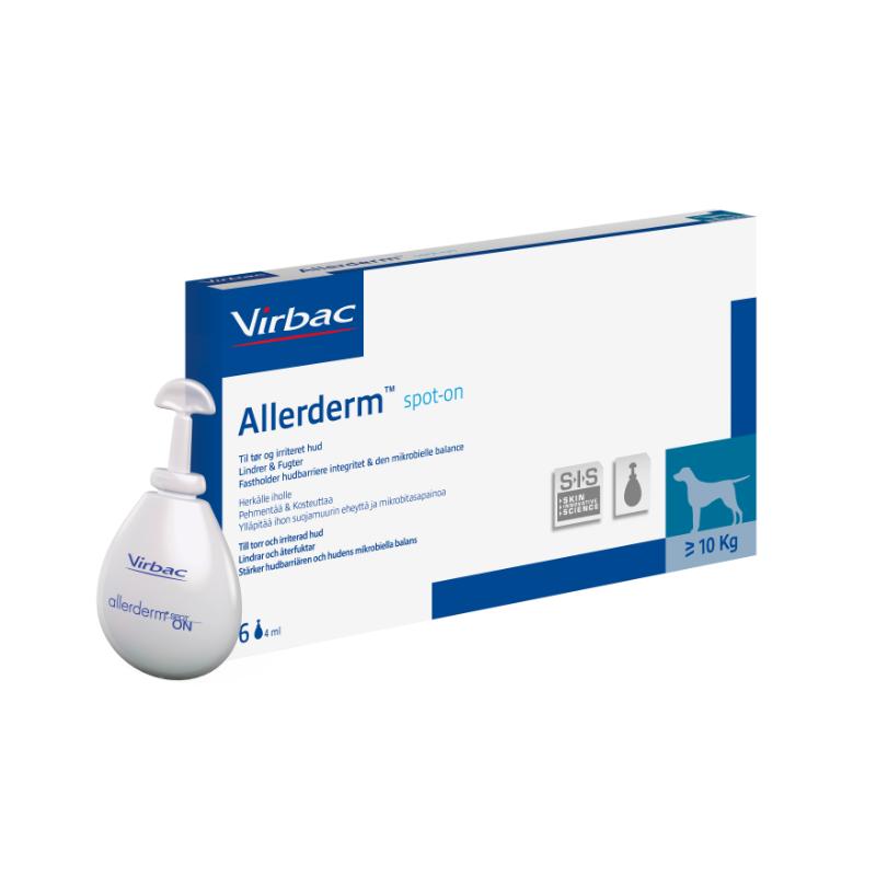 Virbac Allerderm Spot-On Cuidado de la Piel 6 pipetas de 4ml