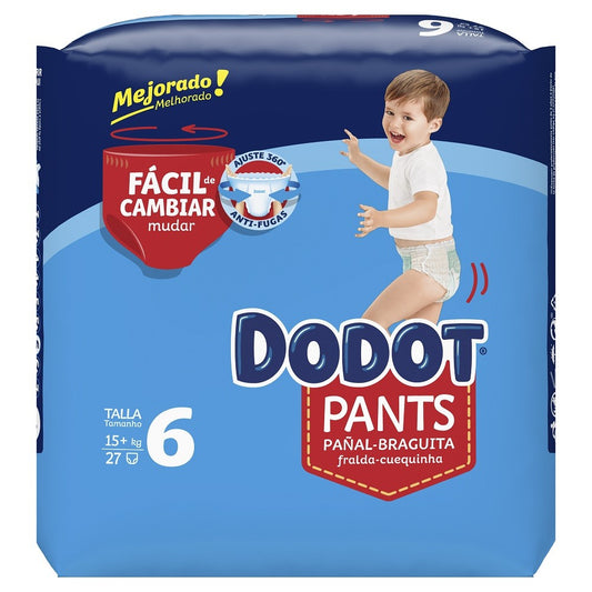 DODOT Pants Talla 6 (+15 Kg) 27 unidades
