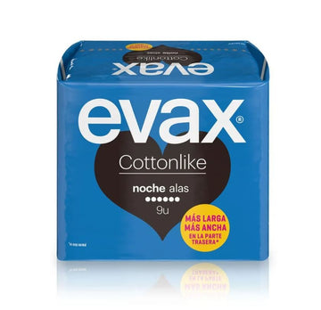 EVAX Cottonlike Noche Compresa Con Alas 11 Unidades