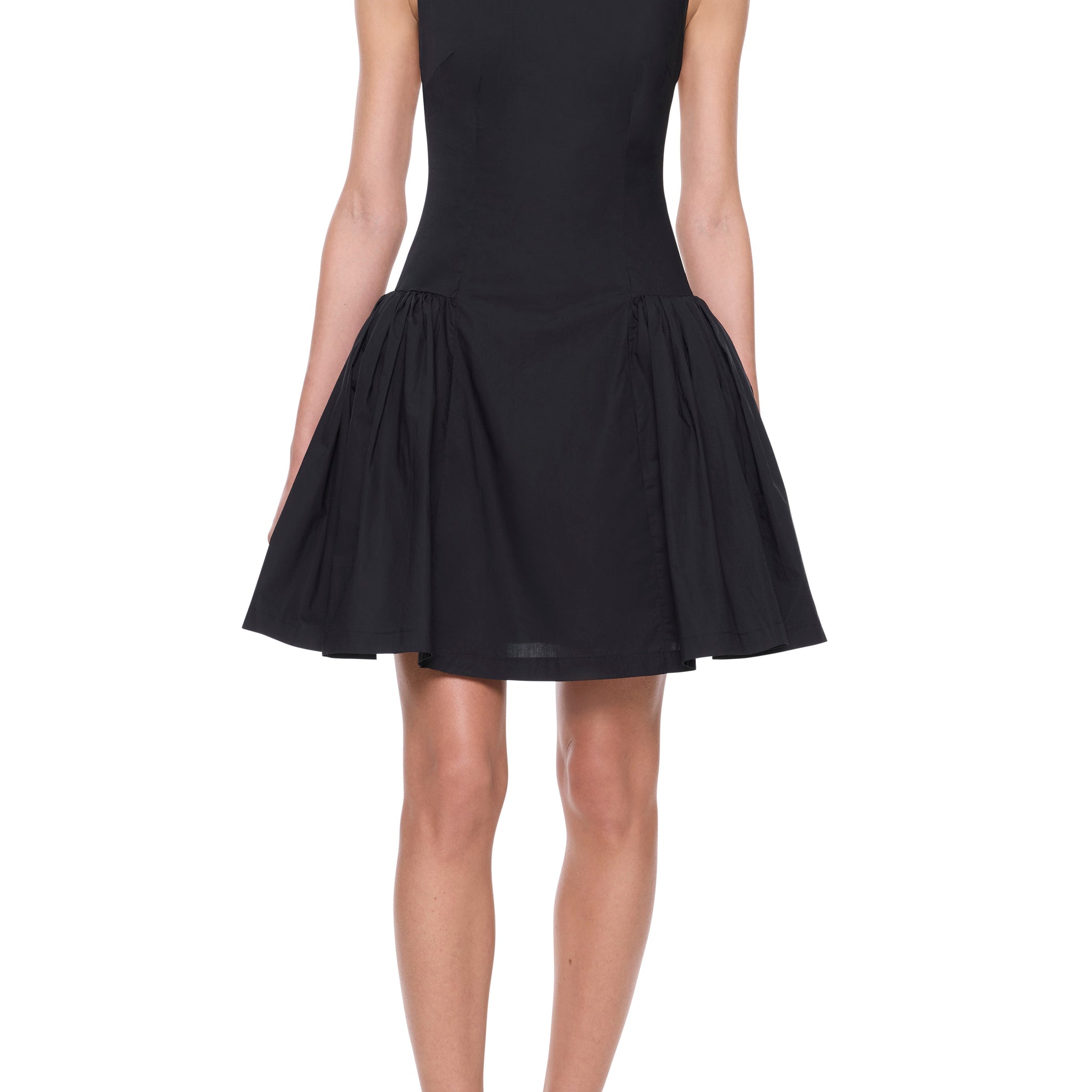 Bow Tied Hoop Cotton Dress