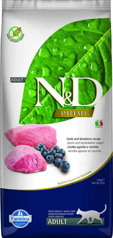 Farmina N&amp;D Prime Lamb Dry Food for Cats 10Kg