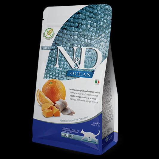 Farmina N&D Ocean Herring Alimento Seco para Gatos Adultos 1,5kg