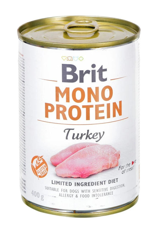 Brit Mono Protein Turkey Wet Dog Food 2.4Kg