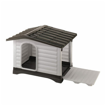 Ferplast Dogvilla 90 Caseta para Perros Gris y Blanco 1 ud