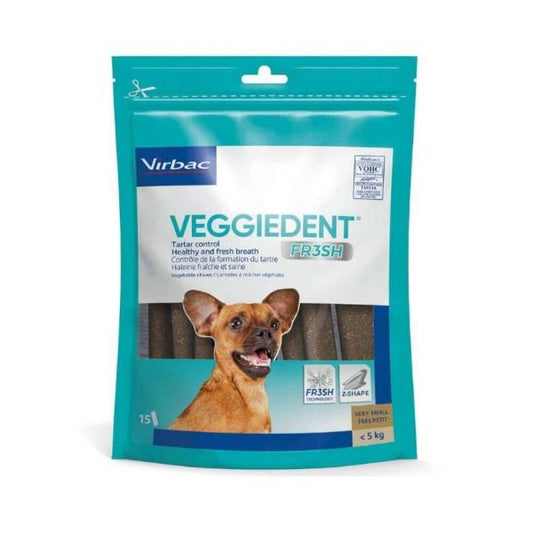 Virbac Veggiedent Fresh XS Complemento alimenticio 15 ud